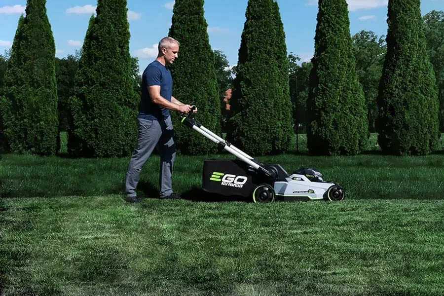 top rated battery lawn mower